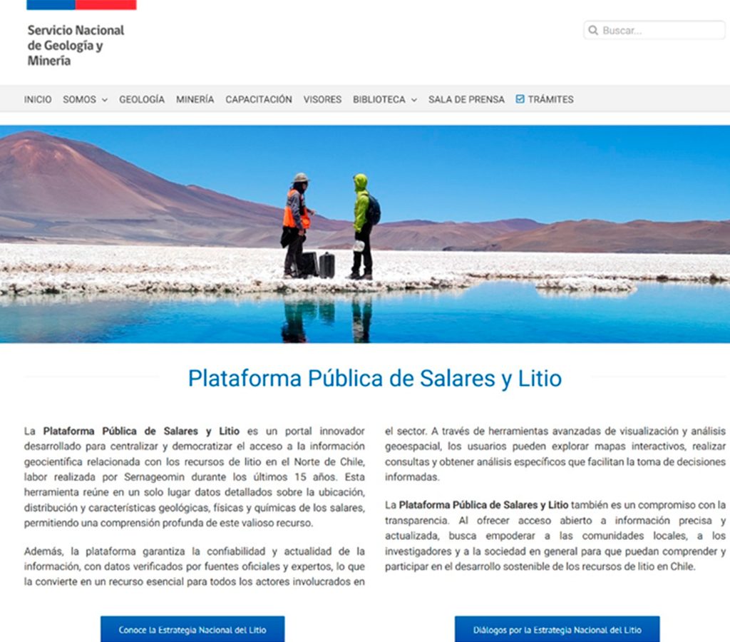La herramienta digital, presentada en Expomin 2025, consolida más de 15 años de trabajo técnico y promueve el acceso abierto a información crítica para la toma de decisiones.| Crédito: Sernageomin