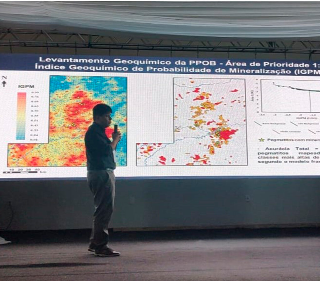 Durante el evento Lithium Business 2025, el SGB lanzó datos inéditos de geoquímica prospectiva de la Provincia Pegmatítica Oriental de Brasil.| Crédito: SGB