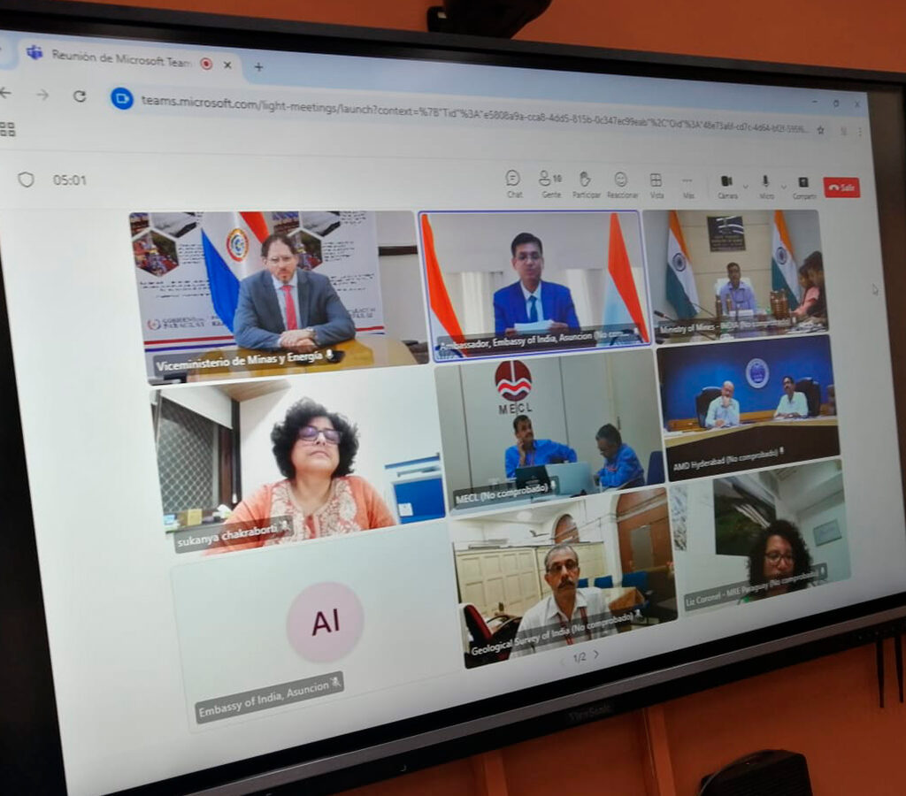 Paraguay y la India expresaron su interés en avanzar hacia la firma de un Memorando de Entendimiento (MoU) para establecer una cooperación técnica.| Crédito: MOPC Paraguay