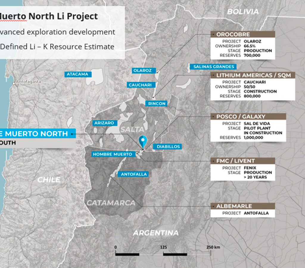  La transacción se realizará por USD 65 millones. El proyecto HMN Li se ubica entre las norteñas provincias argentinas de Salta y Catamarca.| Crédito: Lithium South