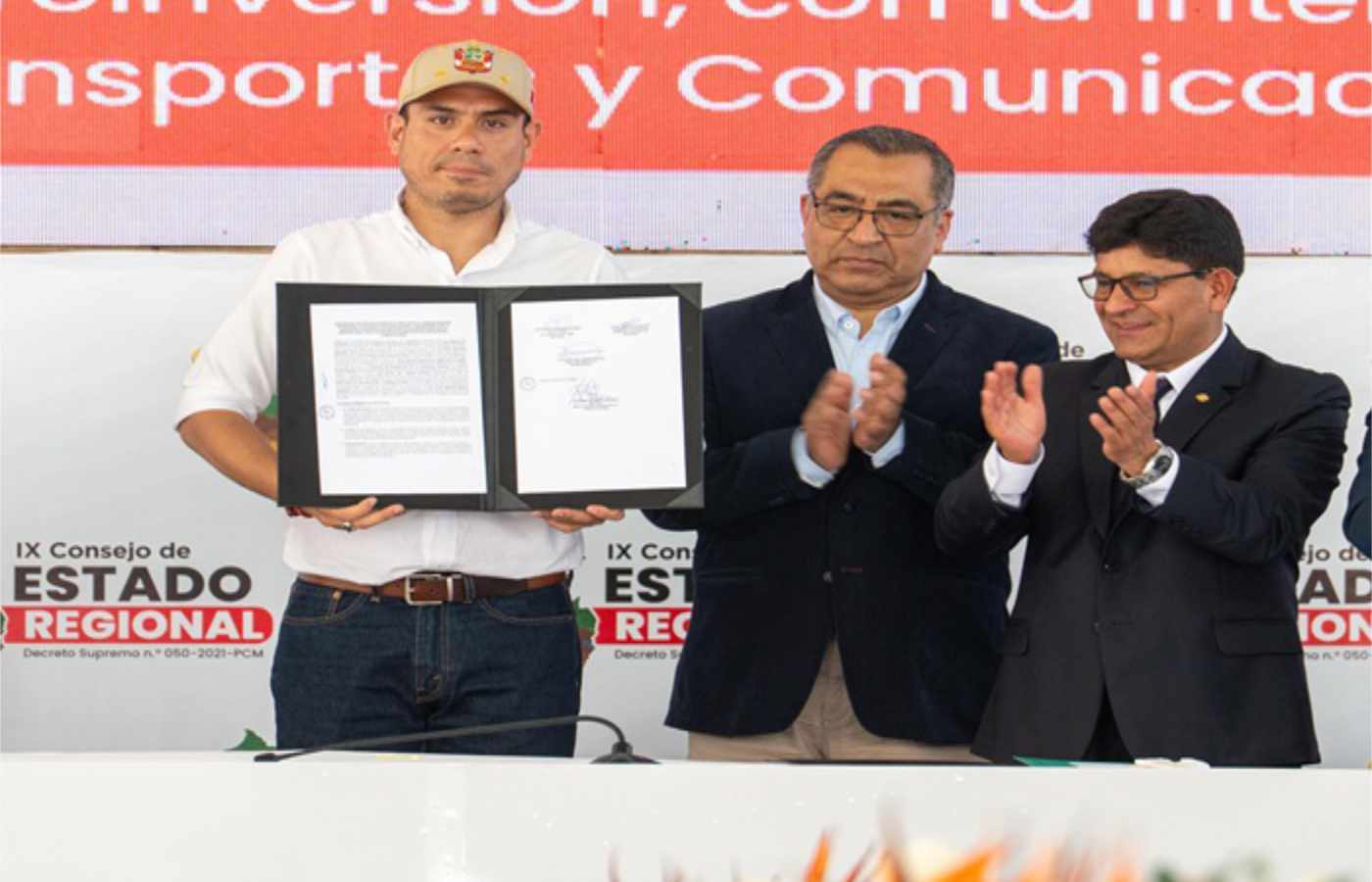 En noviembre de 2025, en el marco del IX Consejo de Estado Regional en Huánuco, se firmó un convenio para el desarrollo integral del megapuerto.| Foto: MTC