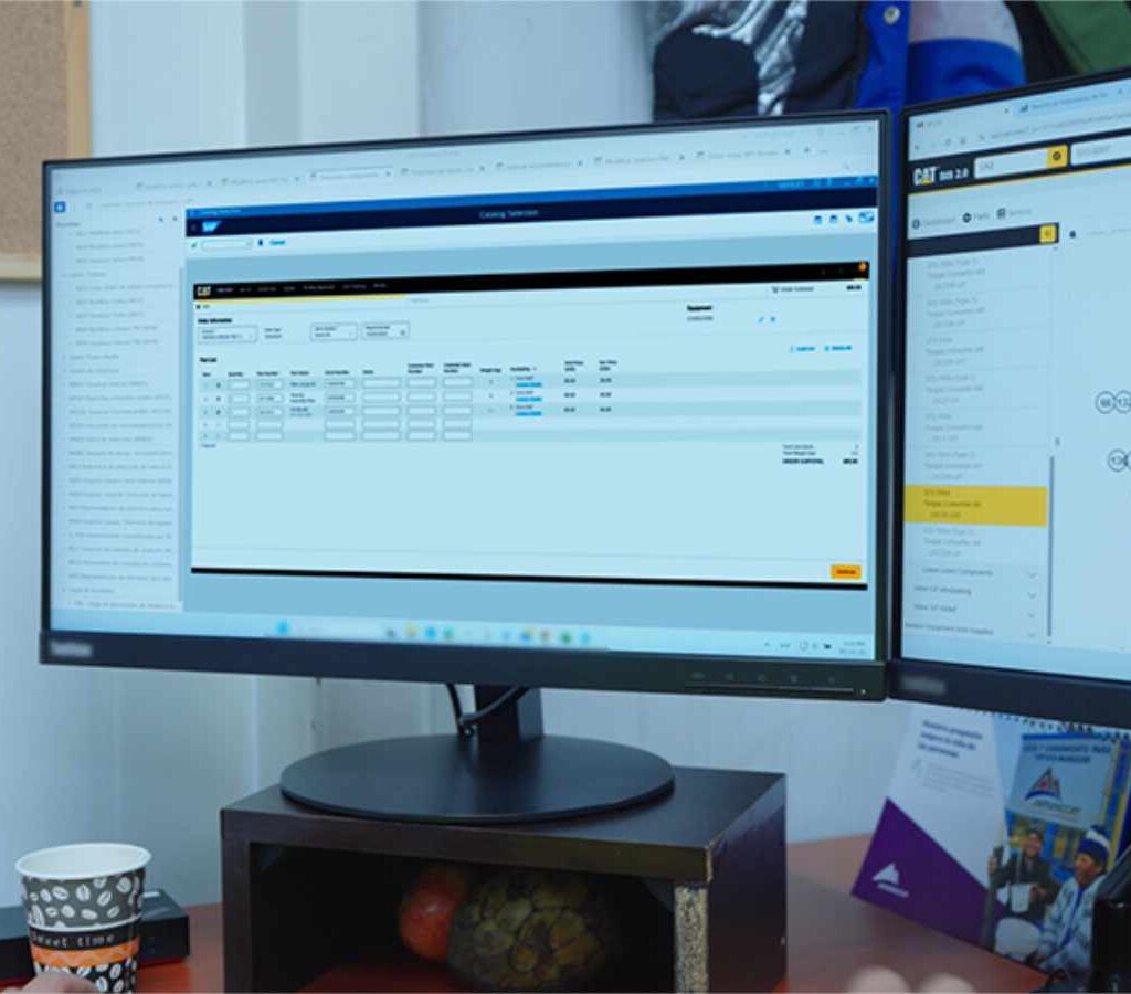 Esta solución conecta los sistemas de planificación de recursos empresariales (ERP) de esta empresa minera y de Ferreyros, e integra información clave para la gestión de repuestos Cat.| Foto: Ferreyros
