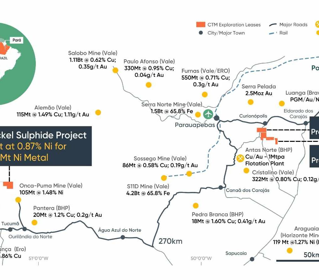 El Proyecto Jaguar comprende múltiples depósitos de sulfuros de níquel y objetivos de exploración dentro de un paquete de tierras de aproximadamente 30 km².| Foto: Centaurus Metals