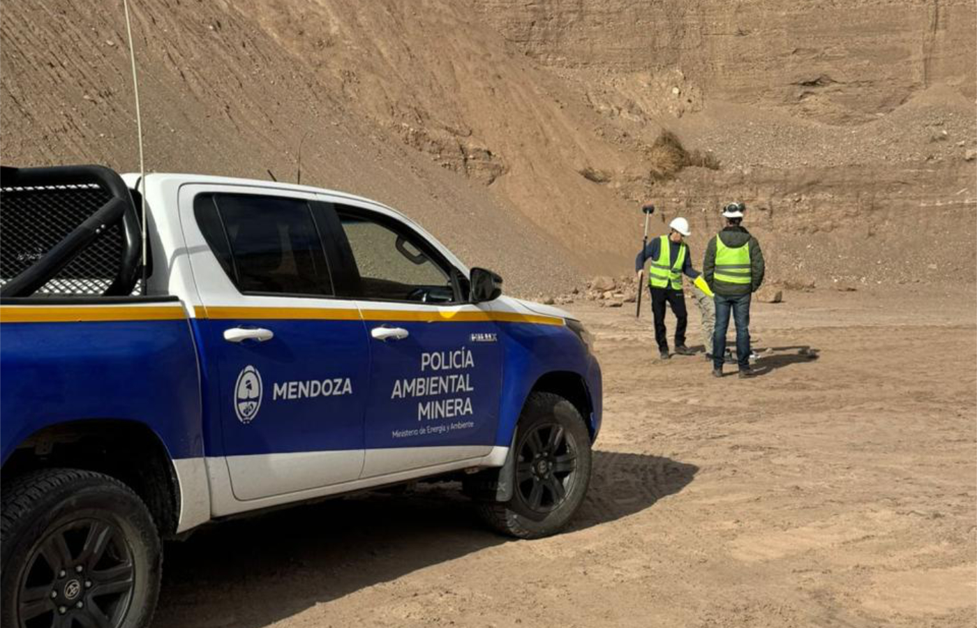 El objetivo es fortalecer el control de la actividad minera y la trazabilidad de los materiales.| Foto: Gobierno de Mendoza