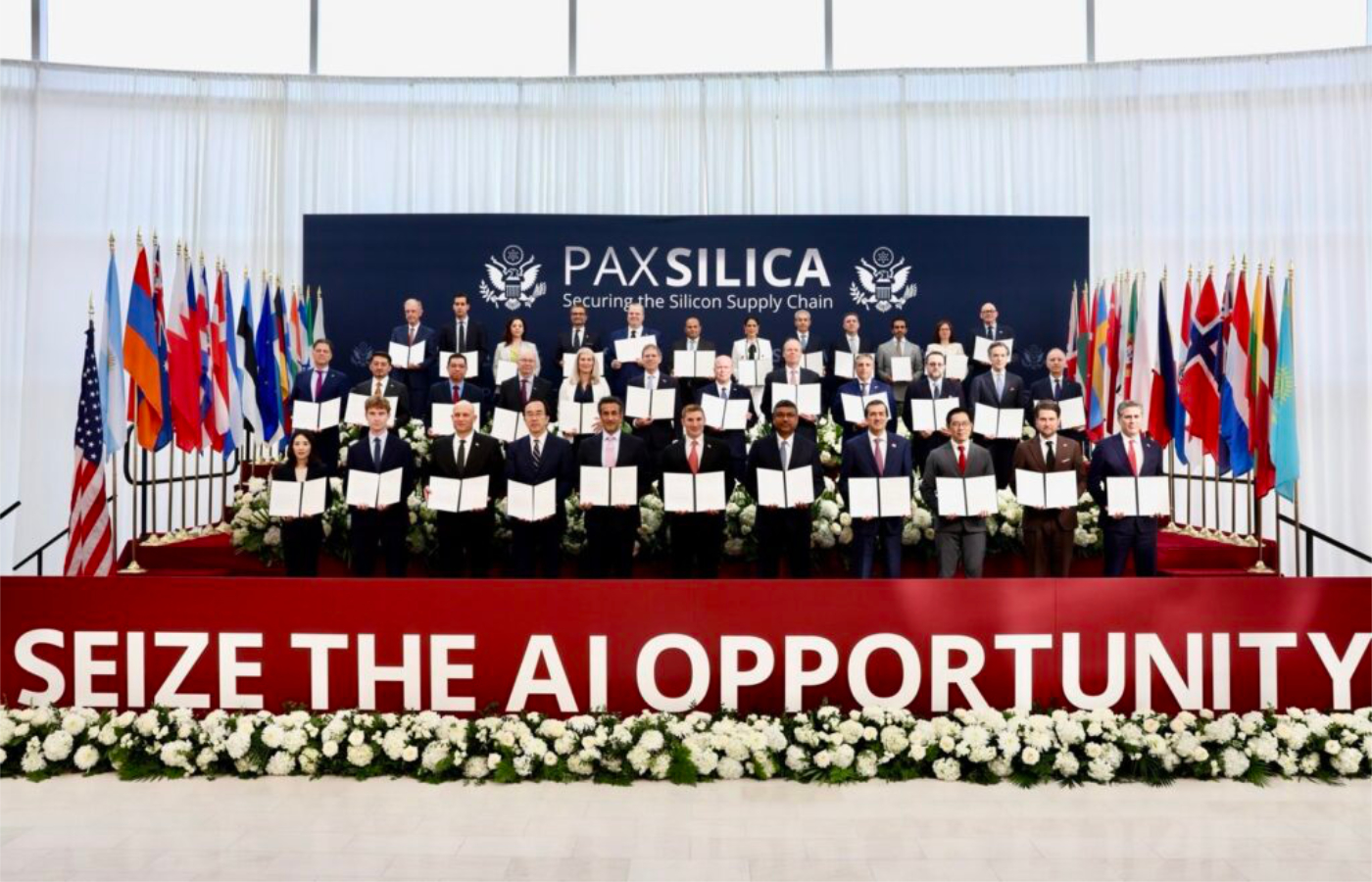 El objetivo de Pax Silica es consolidar una red de países aliados para garantizar el acceso a recursos considerados esenciales para el desarrollo tecnológico.| Foto: state.gov