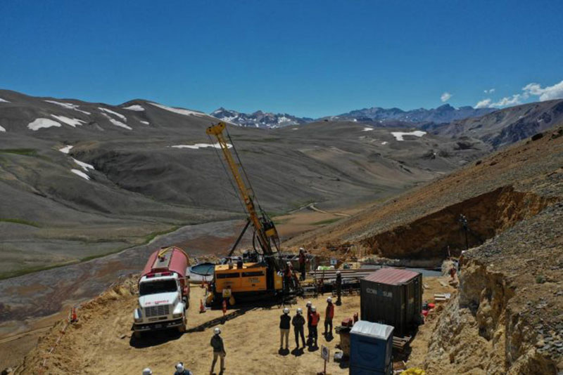 Argentina: Avanzan las tareas de exploración de cobre en Cerro Amarillo| Crédito: Gobierno de Mendoza