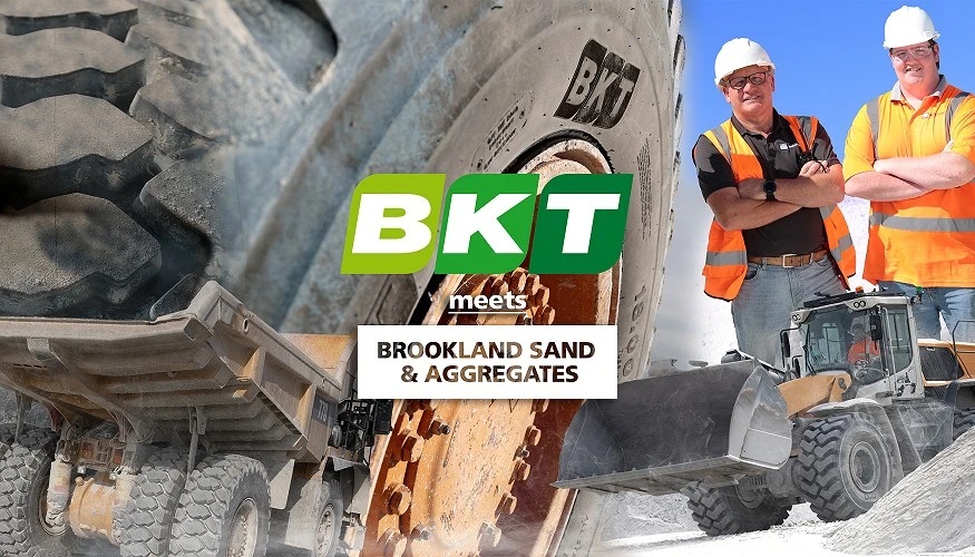 Los neumáticos BKT son un componente clave de la estrategia operativa de Brookland Sand & Aggregates