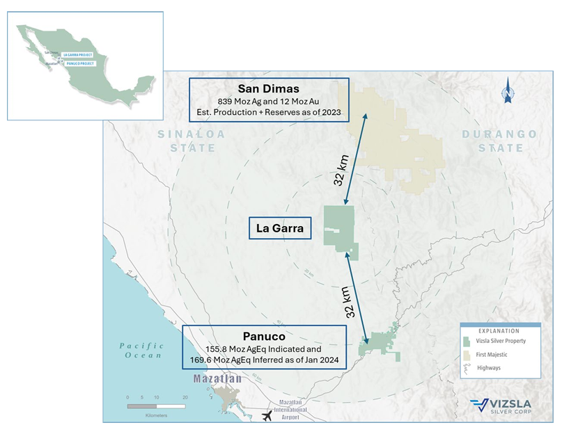 México: Vizsla Silver adquiere distrito minero en Sinaloa