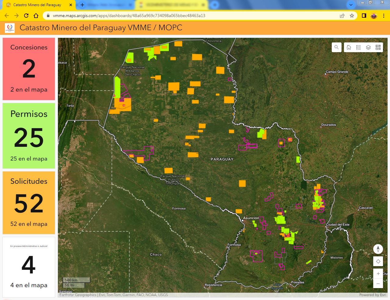 Paraguay habilita nueva plataforma para catastro minero