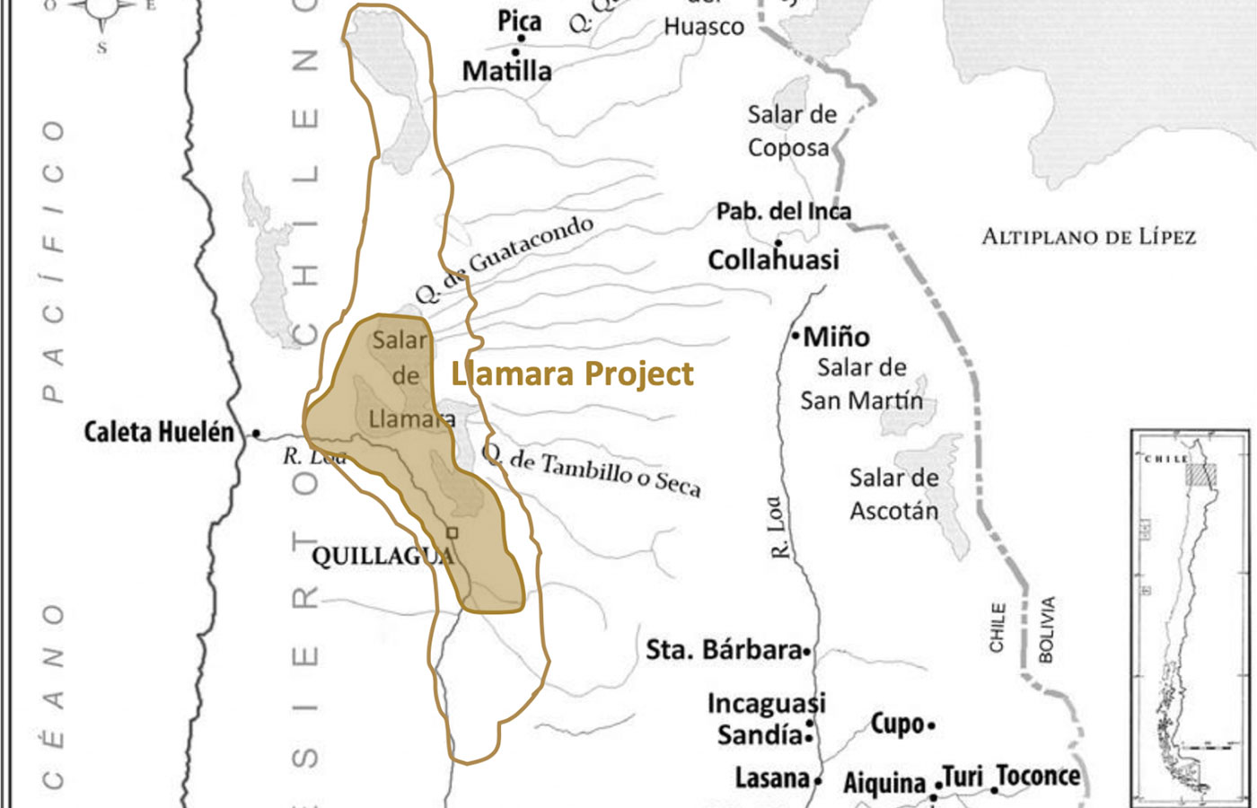 Summit Nanotech busca producir litio en salar chileno de Llamara