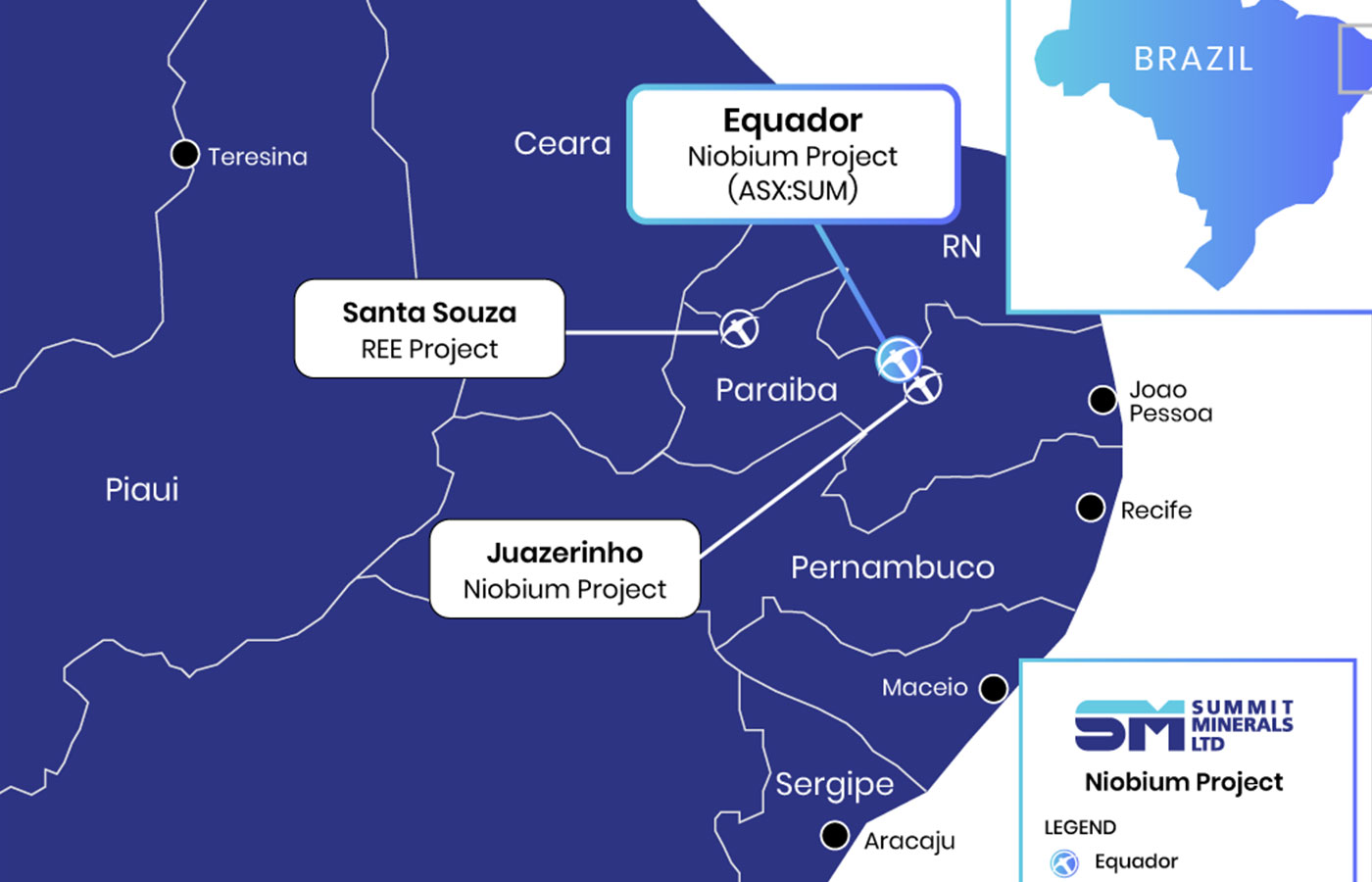 Summit Minerals amplía su proyecto en Brasil con una compra estratégica