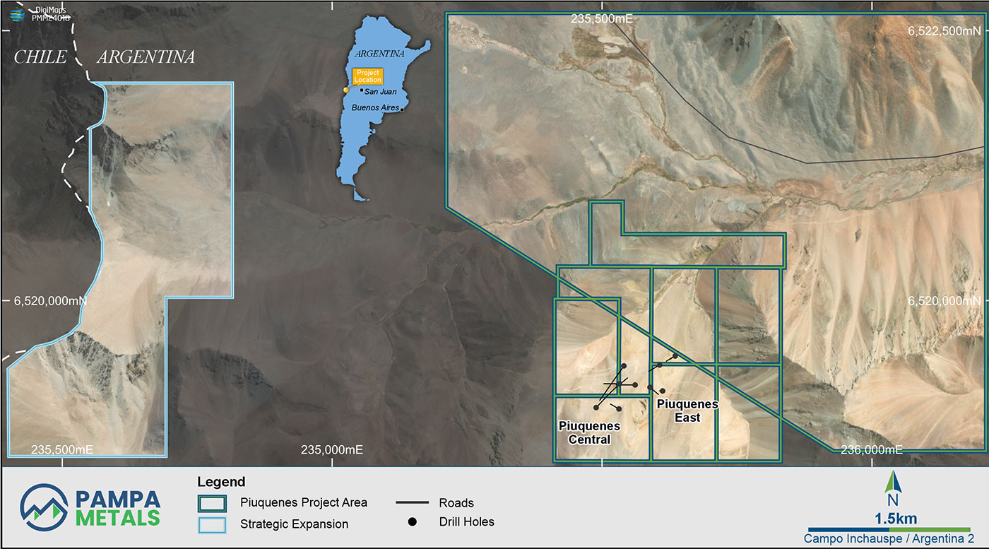 Argentina: Pampa Metals anuncia expansión del proyecto Piuquenes