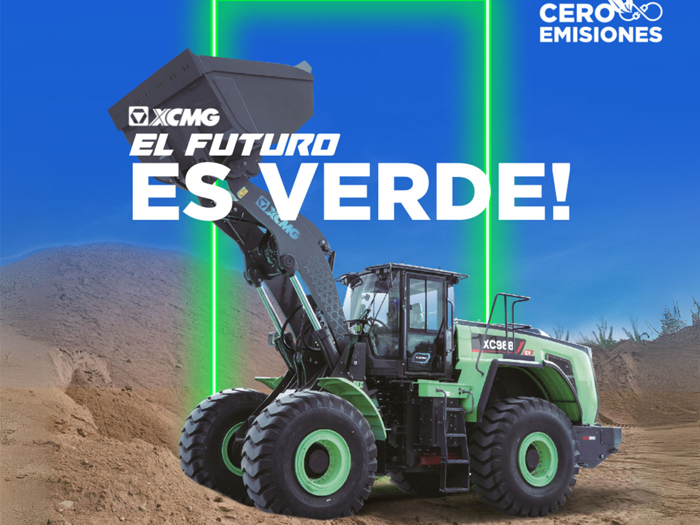 El futuro es verde: XCMG presenta un nuevo cargador frontal 100% eléctrico