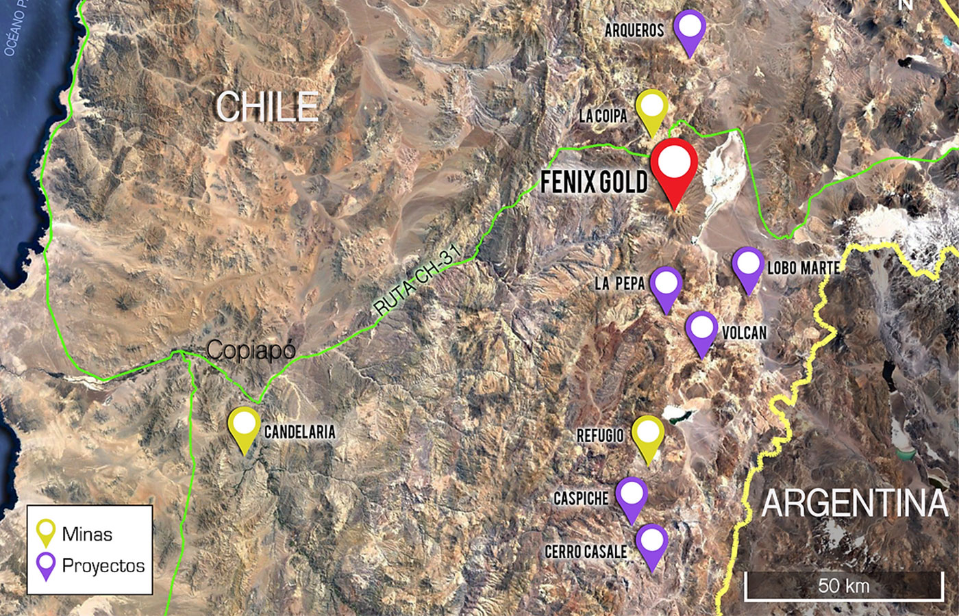 Chile: Rio2 asegura USD 150 millones para la construcción de Fenix