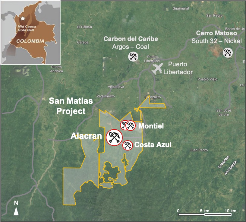 Colombia: Cordoba Minerals obtiene permiso para el proyecto Alacran 