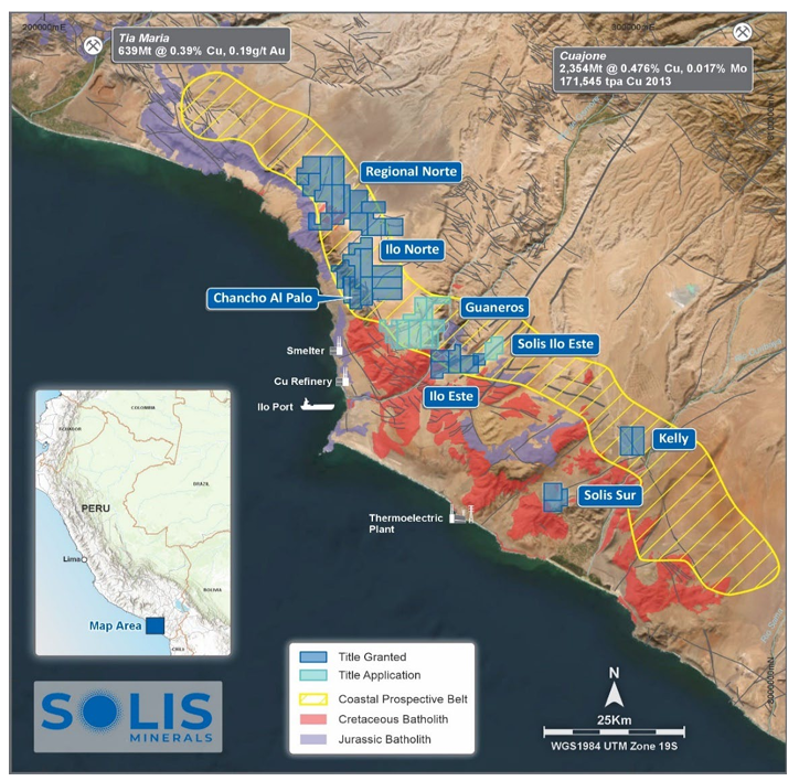 Perú: Solis halla prometedora área de exploración en el proyecto Guaneros