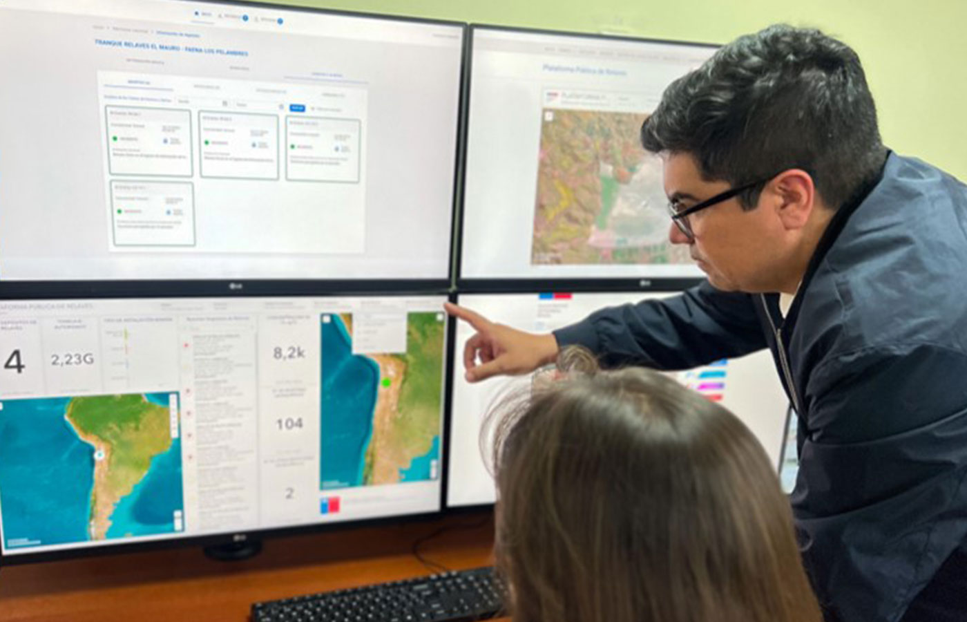 La plataforma ofrece a los usuarios la posibilidad de visualizar información sobre los depósitos de relaves a través de mapas interactivos.| Crédito: Sernageomin