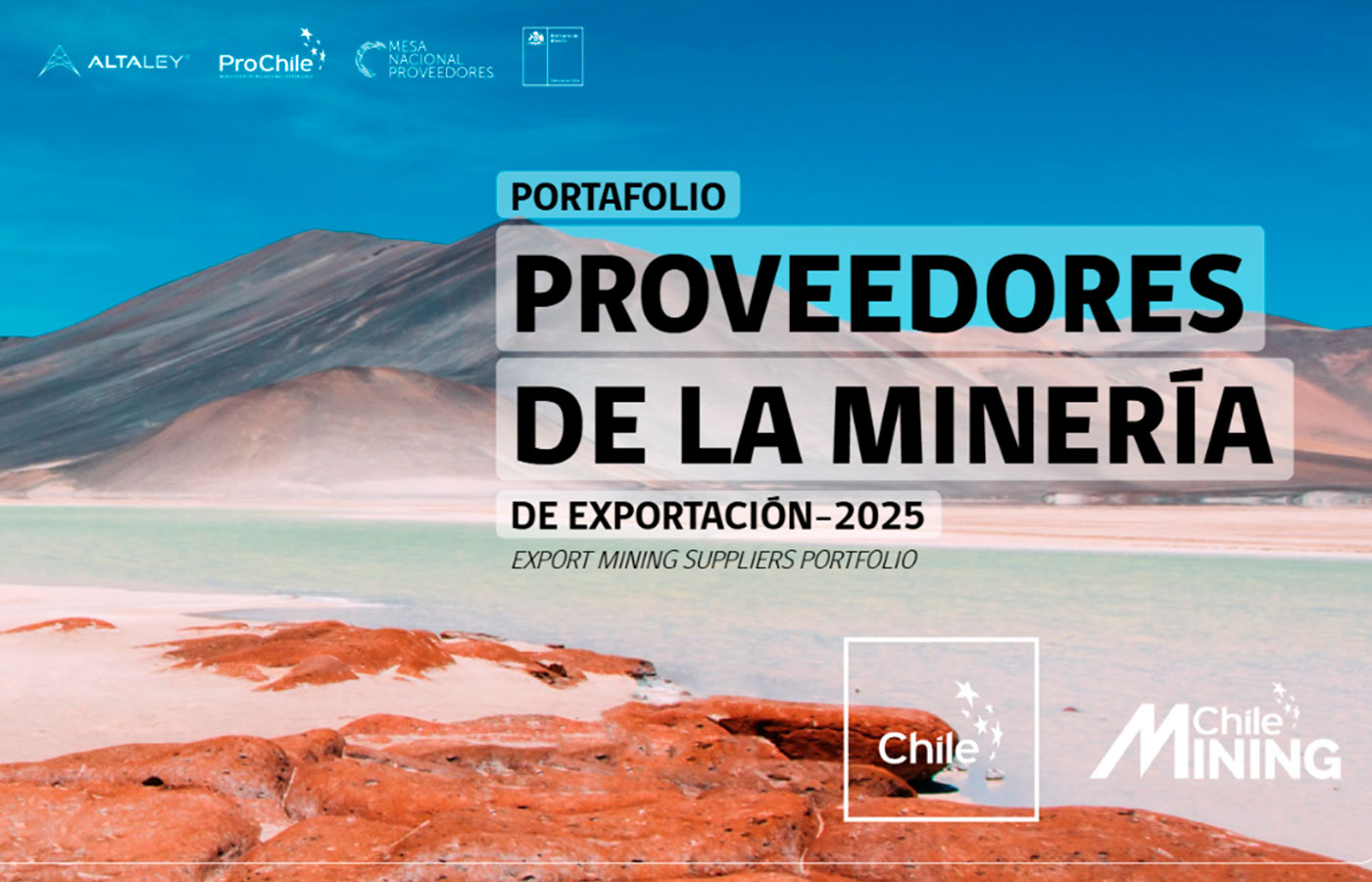 Este portafolio se presentará en todas las ferias mineras en las que participe Chile.| Crédito: Red de Proveedores Alta Ley