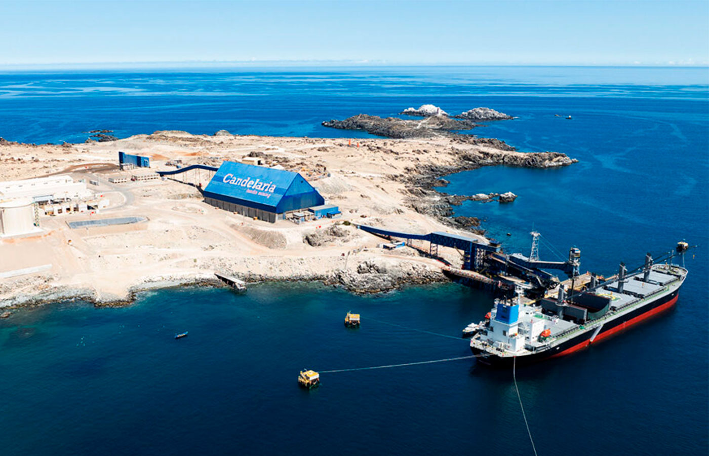 El puerto se localiza en la bahía de Caldera, en la Región de Atacama, Chile.| Crédito: Ludin Mining