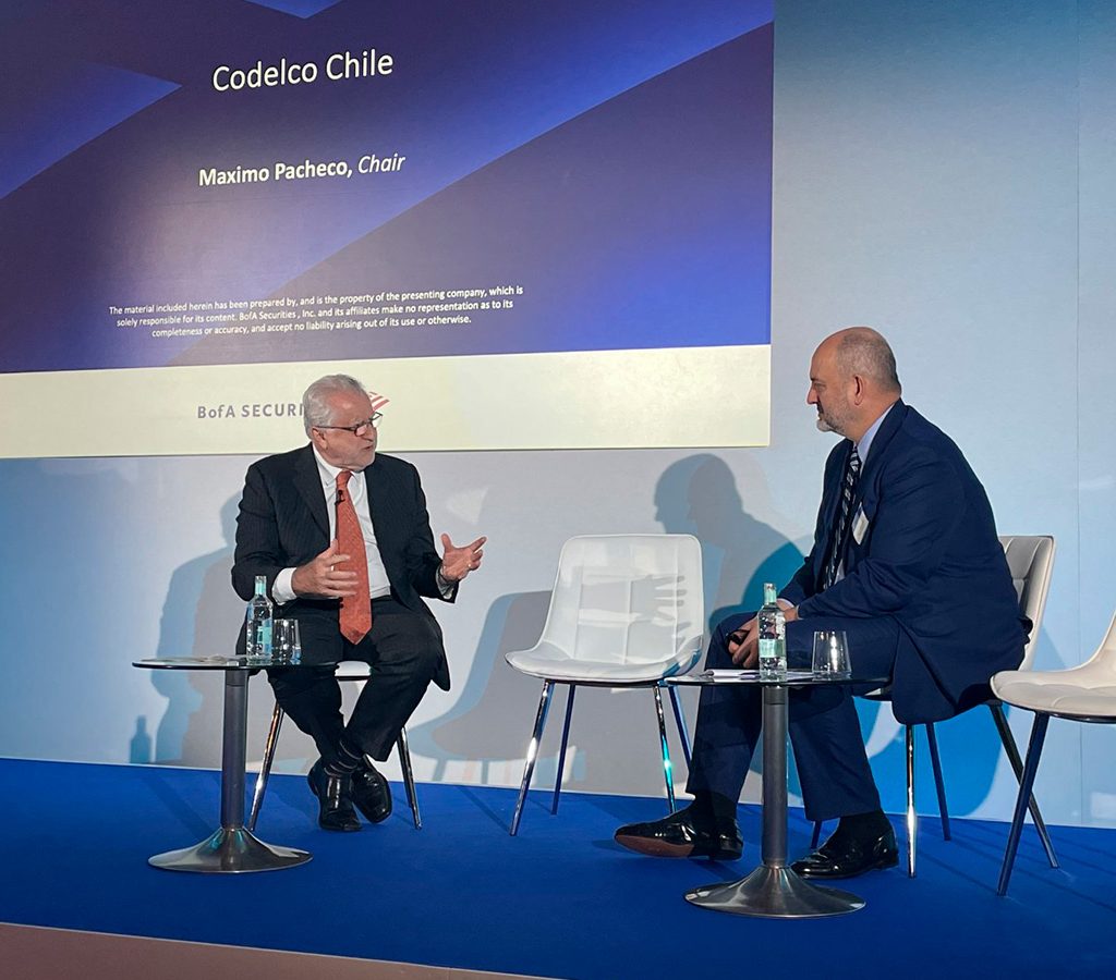 Máximo Pacheco, presidente del directorio de Codelco, abordó detalles de las últimas alianzas y la importancia de las asociaciones con terceros para el crecimiento de la compañía.| Crédito: Codelco
