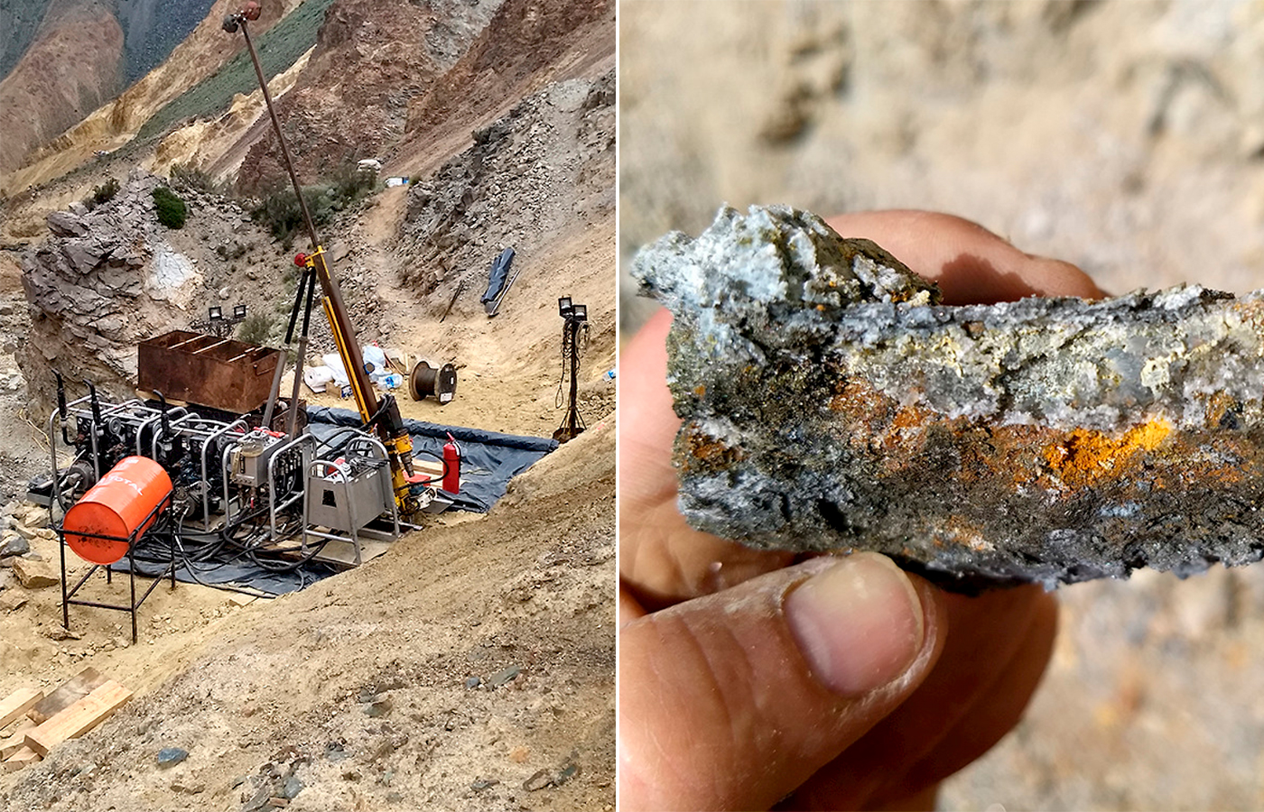 Esperanza es un proyecto de cobre y oro, cuya mineralización permanece abierta en dirección al proyecto Huachi. | Crédito: Latin Metals