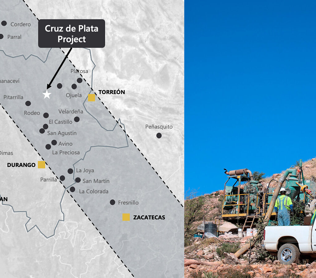 Se trata de 7 concesiones minerales por un total de 2171.4 hectáreas, directamente adyacente y circundante al Proyecto Cruz de Plata.| Crédito: Capitan Silver
