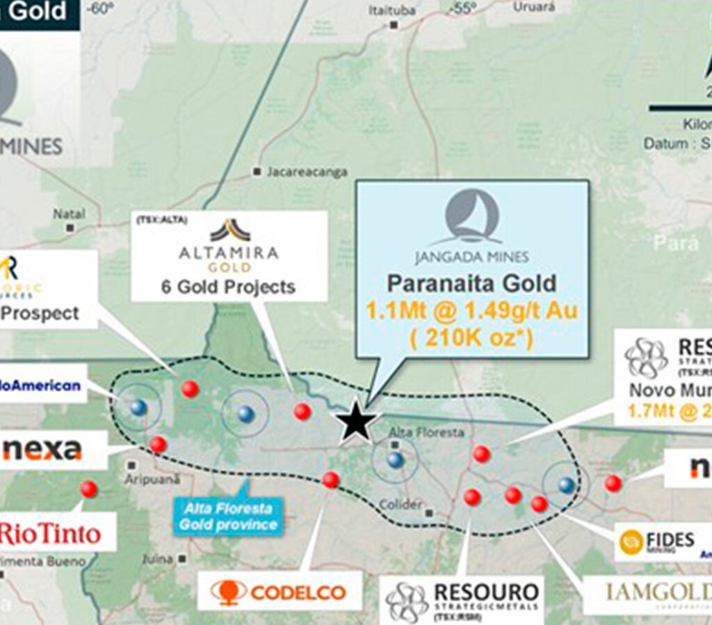 Esta adquisición supone la entrada de la empresa en el sector del oro.| Crédito: Jangada Mines