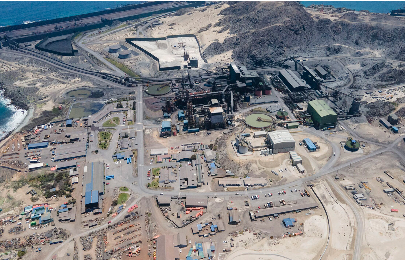 El proyecto contempla la construcción, operación y cierre de un depósito de relaves filtrados, al sur de la Planta de Pellets de Huasco.| Crédito: Compañía Minera del Pacífico