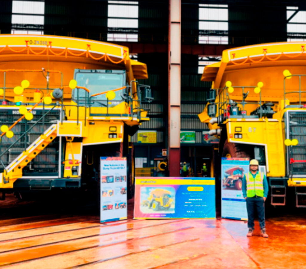 Komatsu India ha integrado por primera vez la tolva DTSA, diseñada por ingenieros chilenos.| Crédito: Komatsu