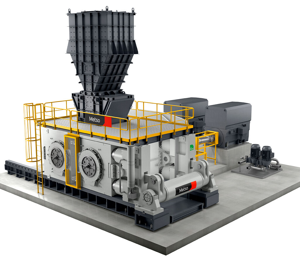 Rodillos de molienda de alta presión (HPGR).| Crédito: Metso