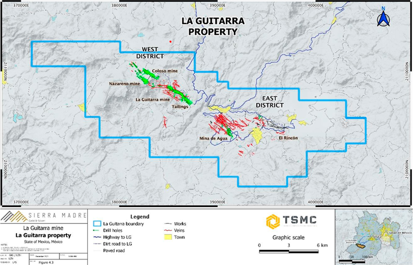 Nazareno es un motor clave para incrementar su producción de metales preciosos en los próximos años.| Crédito: Sierra Madre Gold and Silver