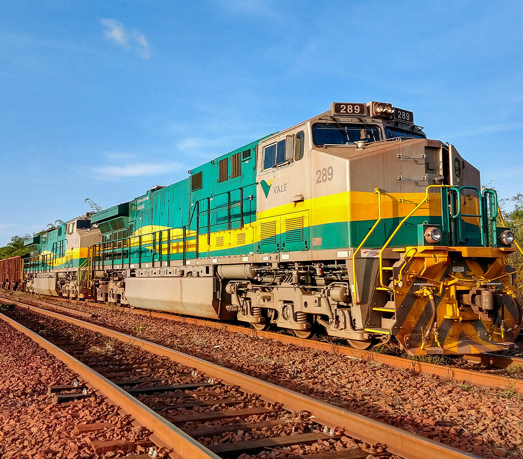  Locomotora Wabtec en el Ferrocarril Vitória-Minas.| Crédito: Cristiano Oliveira/Vale