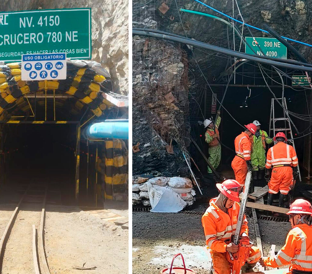 Con esta perforación subterránea por un total de 3500 metros desde el nivel 4090 se busca sondear la veta Pierina en profundidad.| Crédito: Excellon Resources