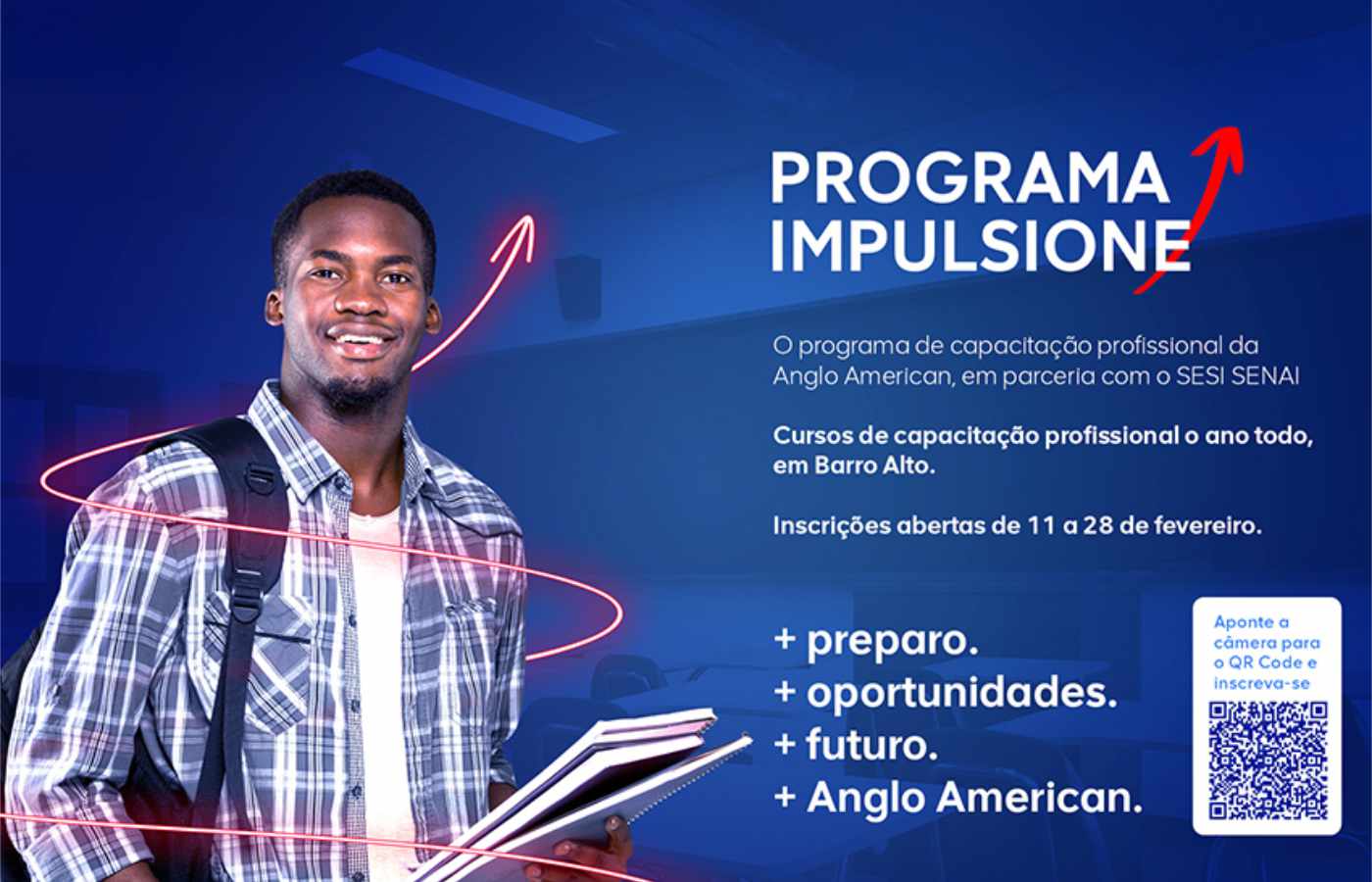 La iniciativa ahora está aceptando solicitudes para el curso técnico de Ingeniería Eléctrica.| Crédito: Anglo American