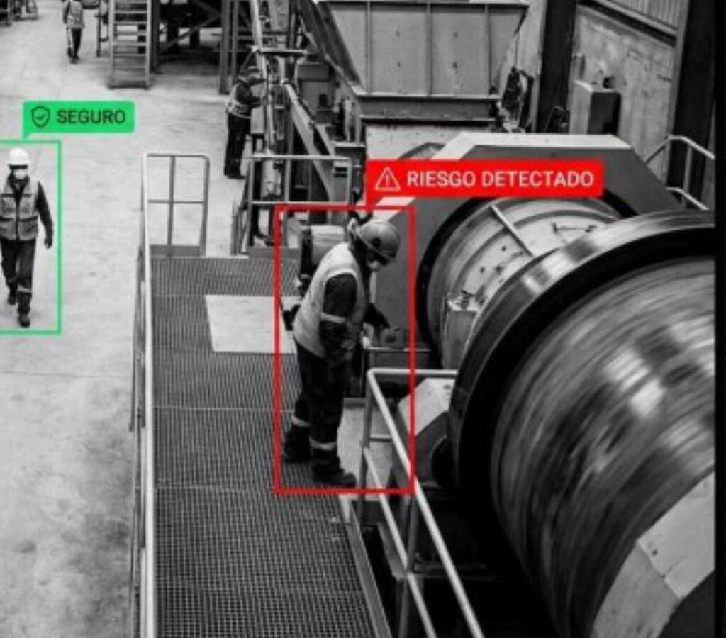 La herramienta permite la detección de personas en situación de riesgo mediante video analítica, sumándose como componente operativo para fortalecer estándares de seguridad en faena.| Fuente: SafetyMind