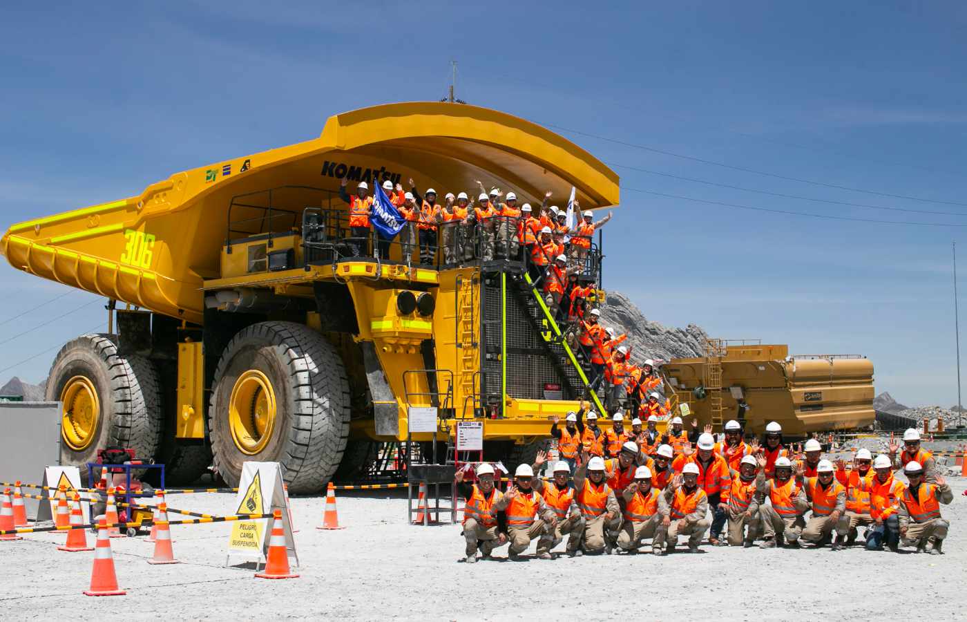 La compañía lidera también los segmentos de palas eléctricas y equipos de carguío, apoyada en tecnología de alta capacidad, soluciones de eficiencia operativa y una creciente apuesta por electrificación y reducción de emisiones.| Foto: Komatsu-Mitsui