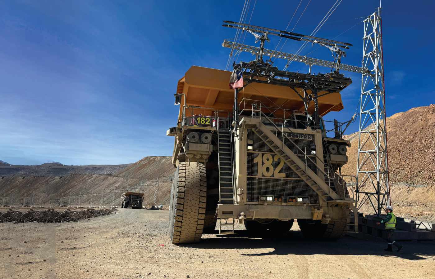 En Chile recientemente entró en prueba el primer sistema trolley de Sudamérica en mina Collahuasi.| Foto: Collahuasi