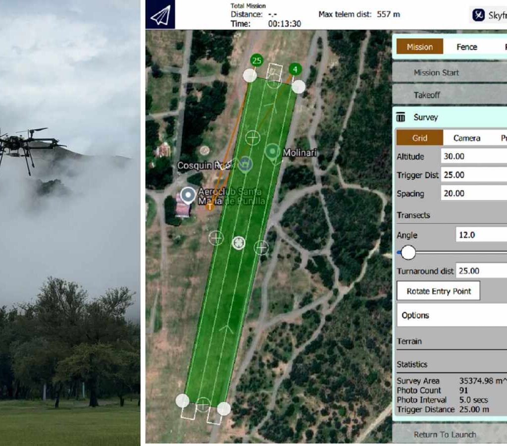 El nuevo servicio de geofísica aérea con drones está orientado a mejorar los relevamientos a gran escala en el país.| Foto: SEGEMAR