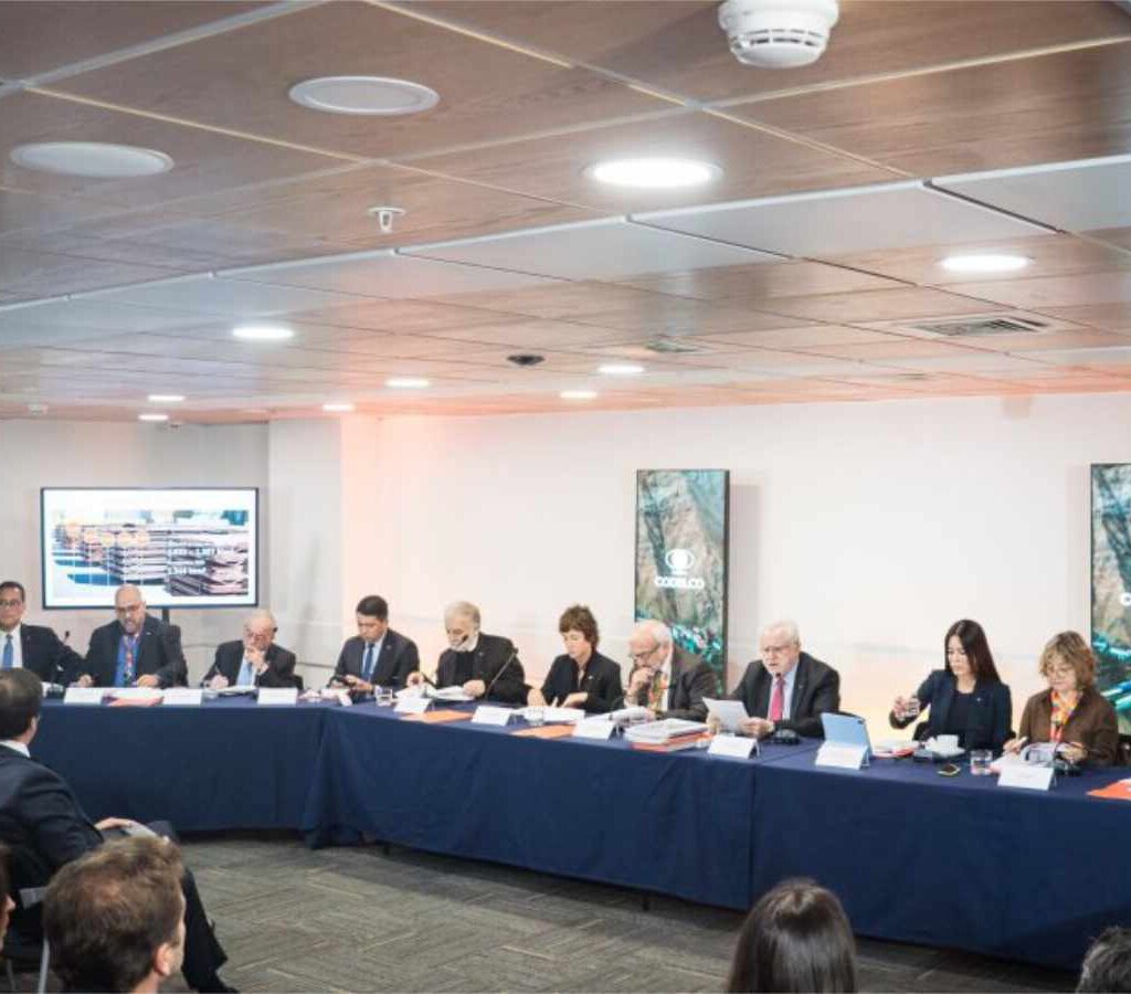 El presidente del directorio, Máximo Pacheco, repasó la gestión de los últimos cuatro años.| Foto: Codelco