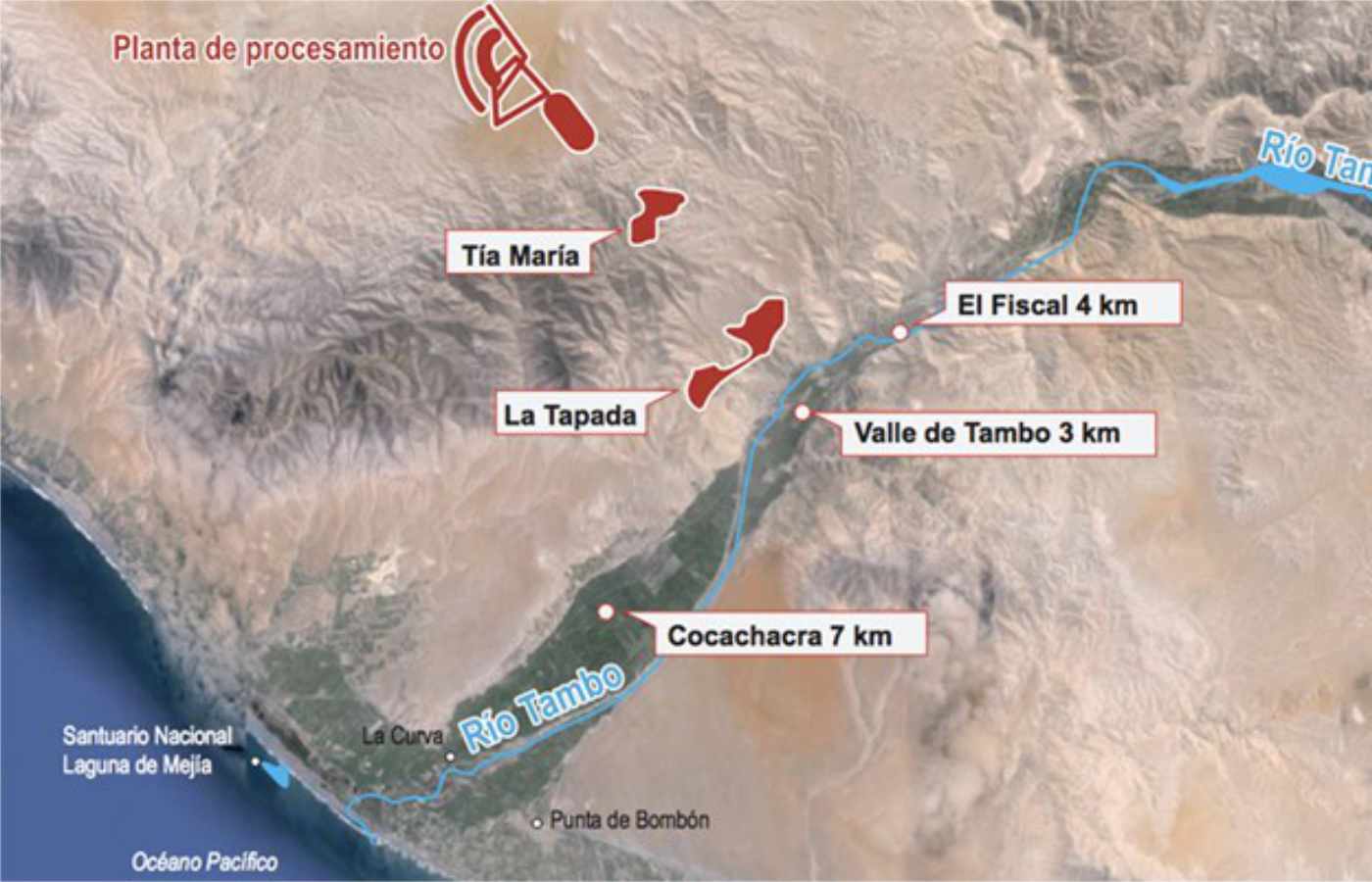 Minem autorizó iniciar la primera etapa de explotación del proyecto Tía María, ubicado en la región Arequipa.| Foto: Southern Perú Copper Corporation