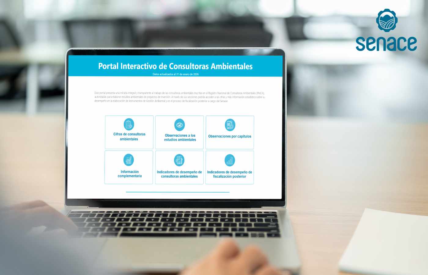 Senace entrega información en un moderno portal interactivo, de acceso libre.| Foto: Senace