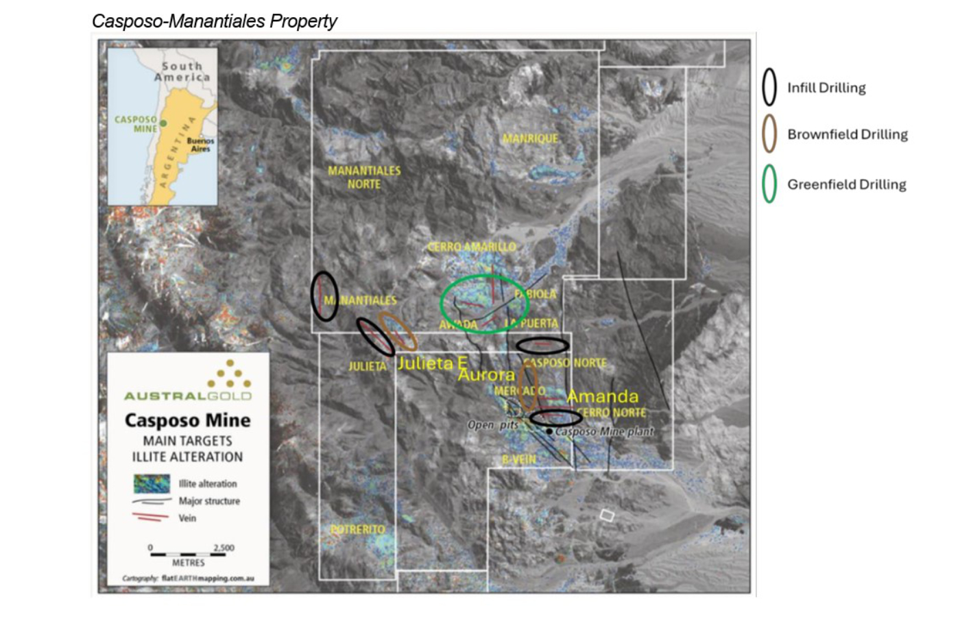  El programa de perforación se estructurará en tres ejes: perforación infill, brownfield y greenfield.| Foto: Austral Gold
