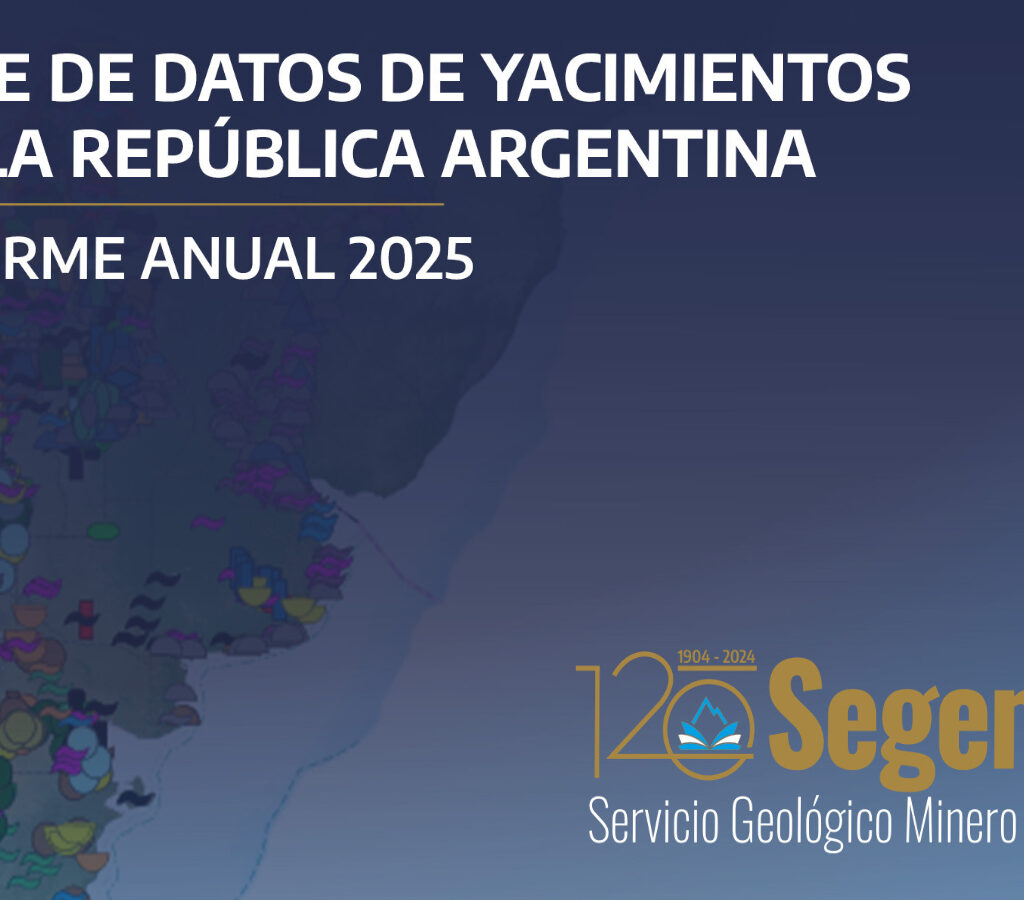 Los datos surgen del Informe Anual 2025 de la Base de Datos de Yacimientos de la República Argentina (BDYRA).| Crédito: Segemar