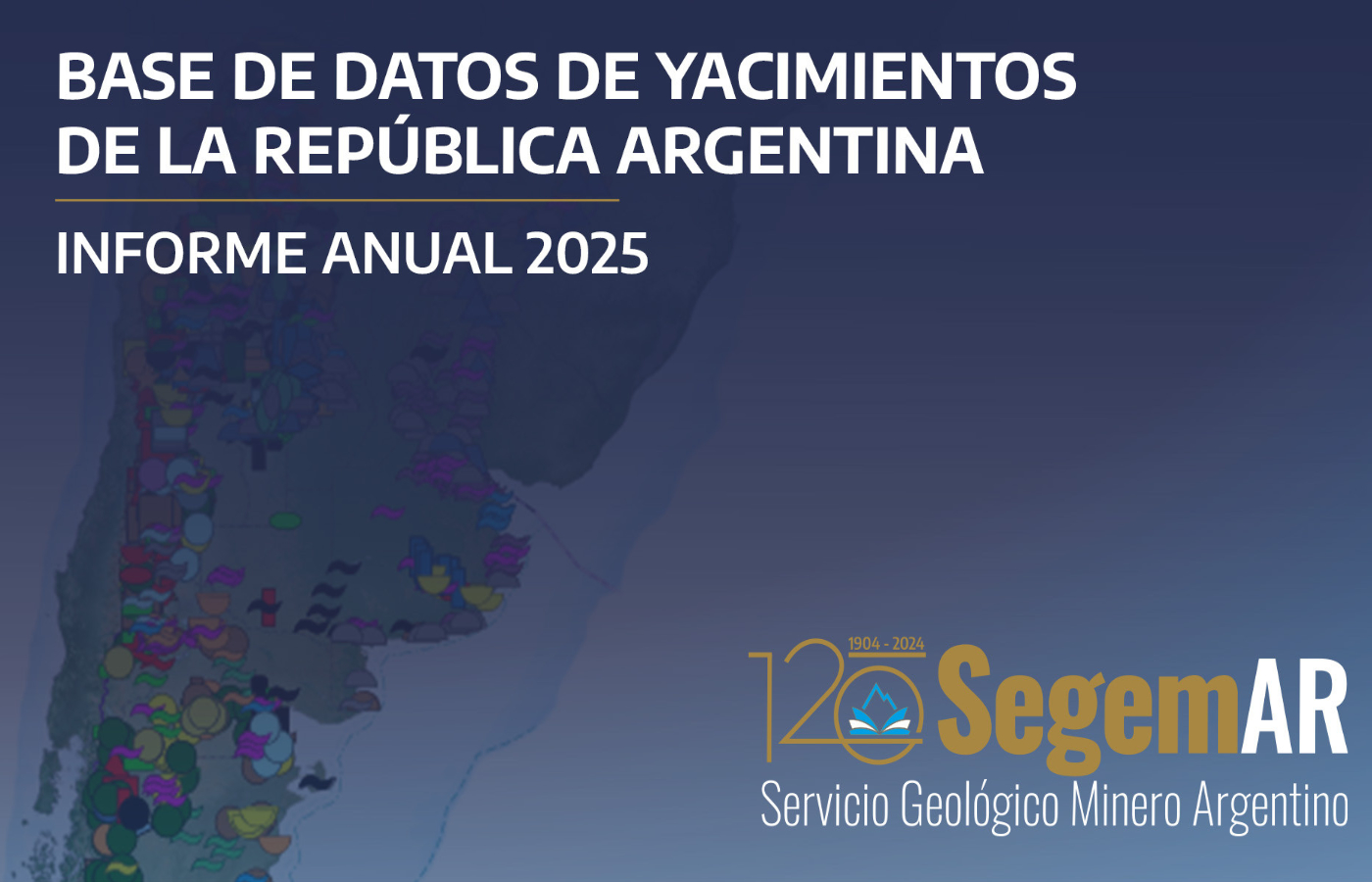 Los datos surgen del Informe Anual 2025 de la Base de Datos de Yacimientos de la República Argentina (BDYRA).| Crédito: Segemar