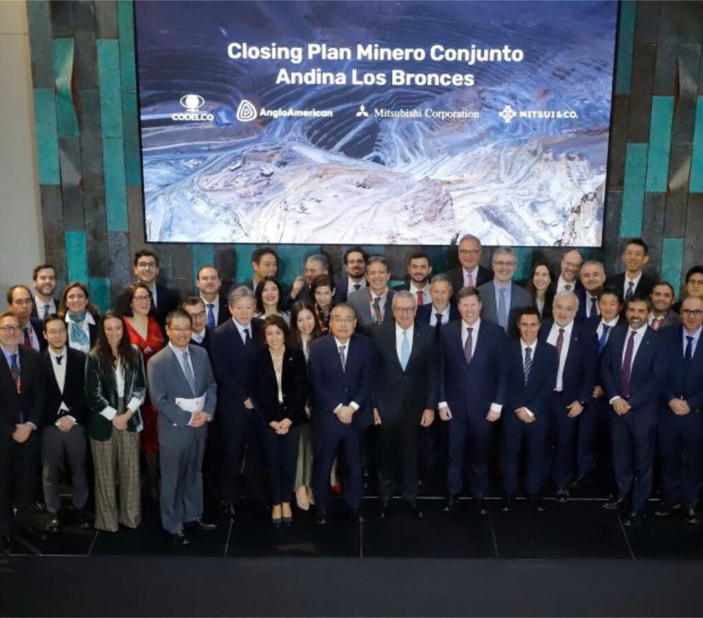 El anuncio de hoy da continuidad al acuerdo histórico firmado y anunciado por Anglo American y Codelco en septiembre de 2025.| Foto: Codelco