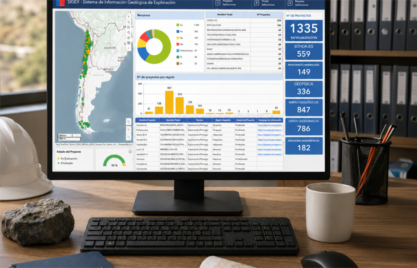 La nueva herramienta permitirá digitalizar y optimizar la recepción de información de exploración minera, fortaleciendo la transparencia, la trazabilidad y el acceso público a antecedentes geocientíficos estratégicos para el país.| Foto: Sernageomin