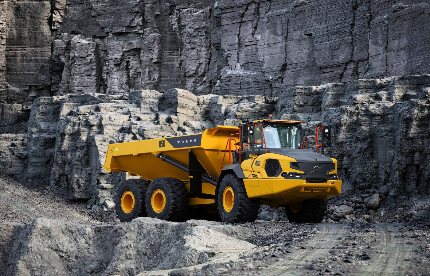 El nuevo dúmper articulado Volvo A50 prioriza la visibilidad del operador y la interacción segura con la máquina.| Foto Volvo CE