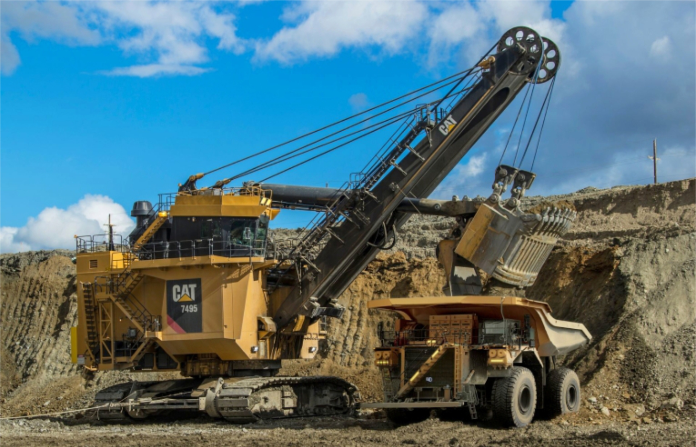 Este año, Ferreyros entregará más de 20 máquinas, que incluyen 12 camiones, una pala gigante Cat 7495, una perforadora MD6380 y equipos auxiliares.| Foto: Ferreyros