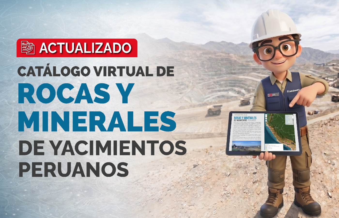 La herramienta técnica permitirá optimizar la prospección de cobre, oro y plata.| Foto: Ingemmet